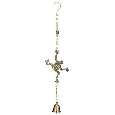 Cloche de jardin en fonte - grenouille