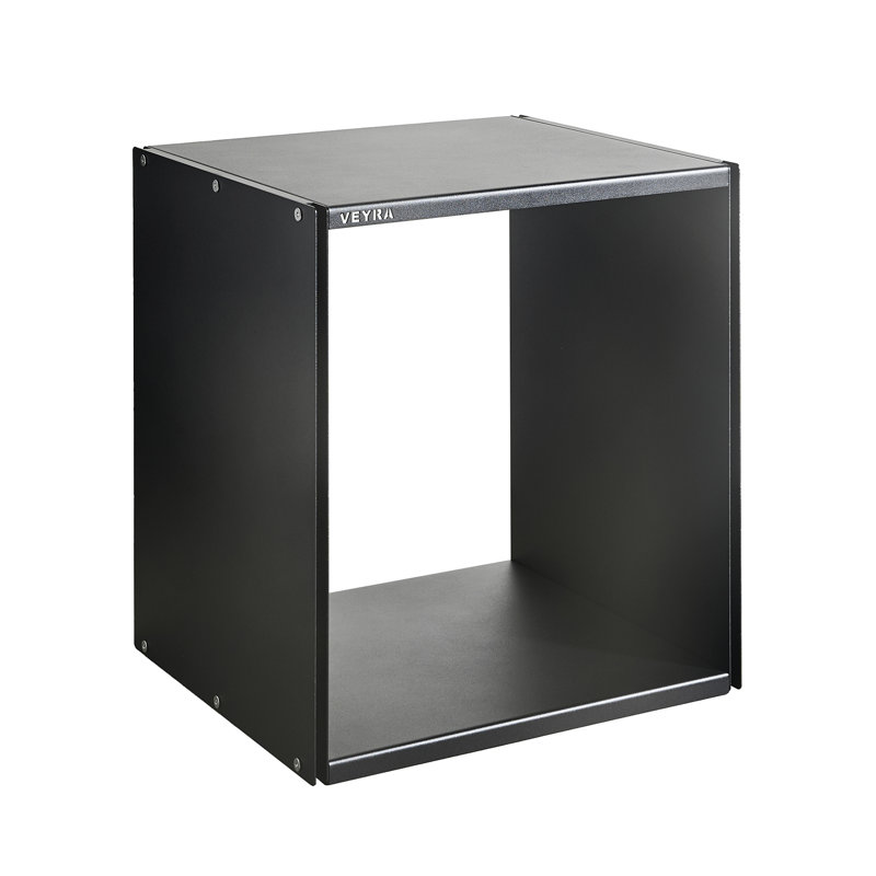 Modern Metal Open Cube Storage Side Table