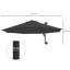 Brigston 292cm Tilt Wall Mount Parasol-270356042