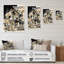 Art mural sur toile noir et gris-2001434618-2001434620