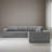 116" Wide L-Shaped Modular Sleeper Sectional Sofa Bed-188421014