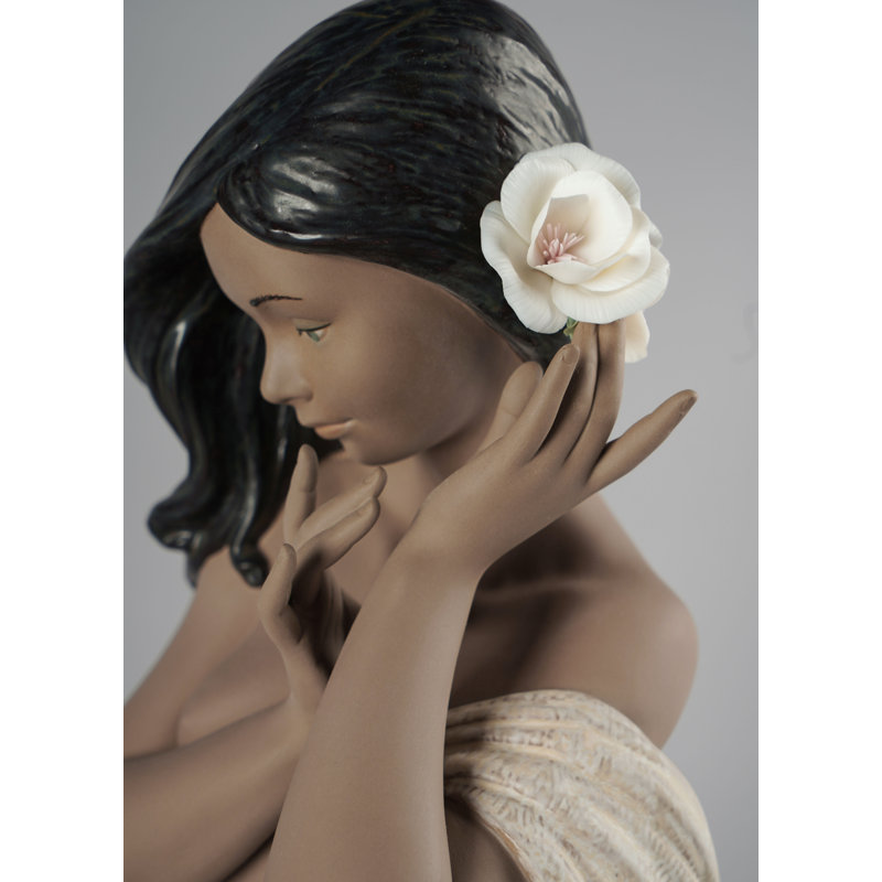 Subtle Moonlight Woman Figurine, Brown