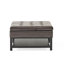 Table basse avec repose-pieds avec rangement, repose-pieds carré avec rangement et support inférieur, table basse rembourrée et rembourrée pour le salon