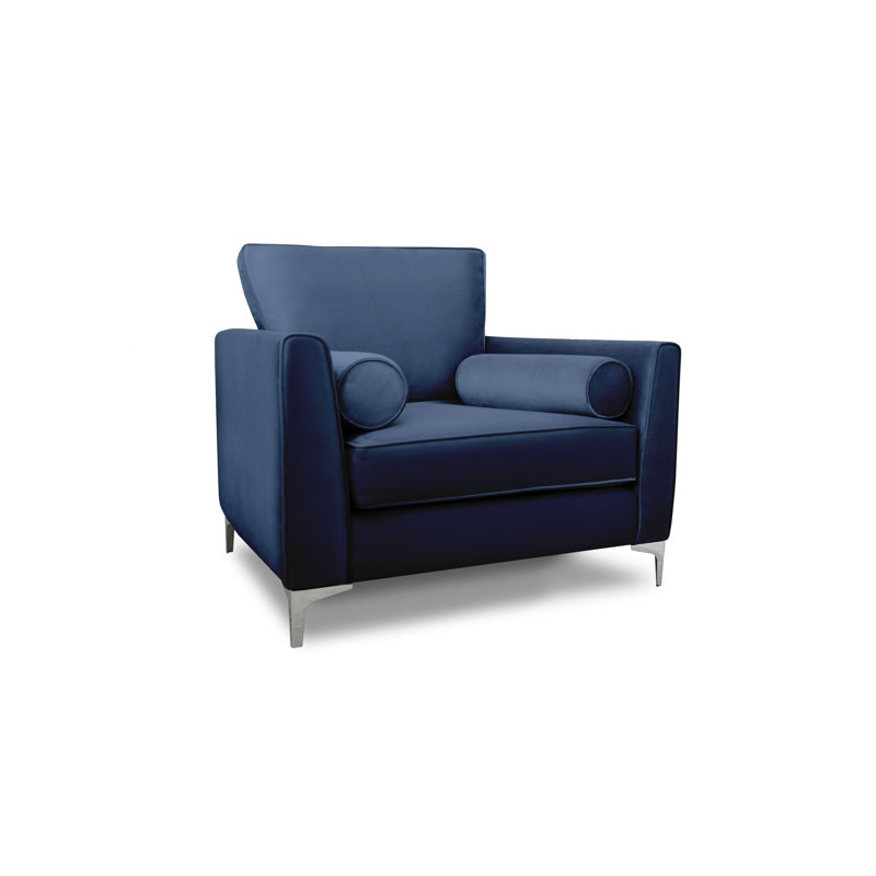 Kyle Upholstered Armchair, Blue