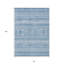 Tapis intérieur / extérieur lavable 8 pi x 10 pi bleu ciel et ivoire Southwestern