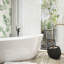 Baignoire de trempage autoportante en acrylique 67 po. X 31,5 po. Blanche