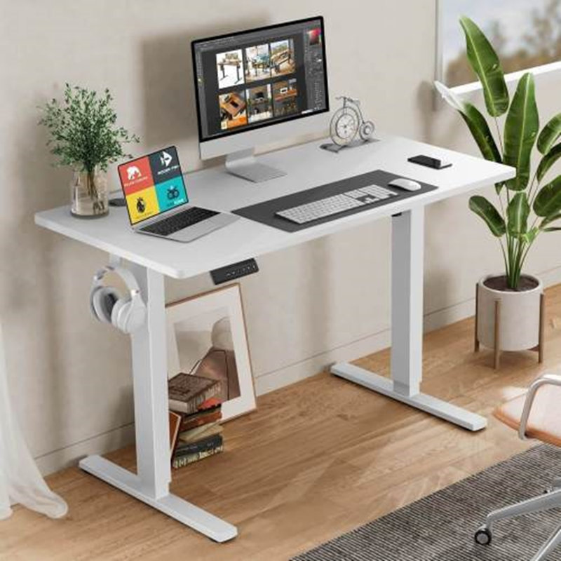Markitta Adjustable Standing Desk, White