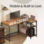 Corner Computer Desk With Adjustable Storage Shelves-761069460-761069417