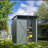 5Ft X 3Ft Outdoor Metal Storage Shed Transparent Plate Gray-119458041