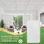 Ensemble de 10 tuiles de plafond texturées décoratives 2 pi x 4 pi Fasarxiu, très épais, ignifuge, imperméable, réutilisable - PVC de qualité supérieure, blanc (80 pieds carrés / caisse)-130816337-130816339