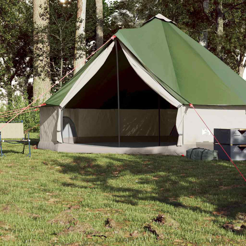 Tente familiale Vidaxl imperméable pour 8 personnes, Vert
