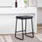 Ebern Designs Senga Bar Stools Set Of 2, Pu Leather, Iron Legs-1687850897
