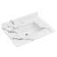 Comptoir-lavabo en quartz de 61 cm (24 po) avec lavabo encastré en céramique et dosseret.-135262408