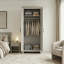 Limestone Kids Midsleeper With Wardrobe Bedroom Set-127271721
