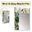 White Jasmine Flowers And Green Leaves - Floral Mirror Wall Decor-1817220254