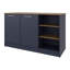 Îlot de cuisine H 35,7 po, 2 portes, 7 tablettes - Cuisine-1013732373