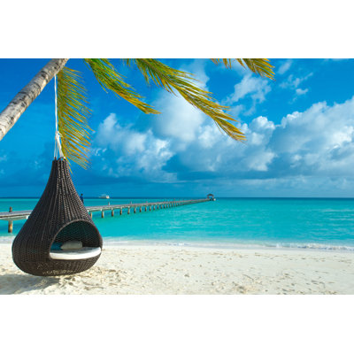 Tropical Maldives Island - Wrapped Canvas Print