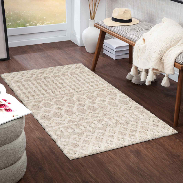 Geometric Shag Area Rug