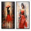 «Red Timeless Glamour Pointillism» «Red Timeless Glamour Pointillism» 2 - pièces sur-1969300127-1969300126
