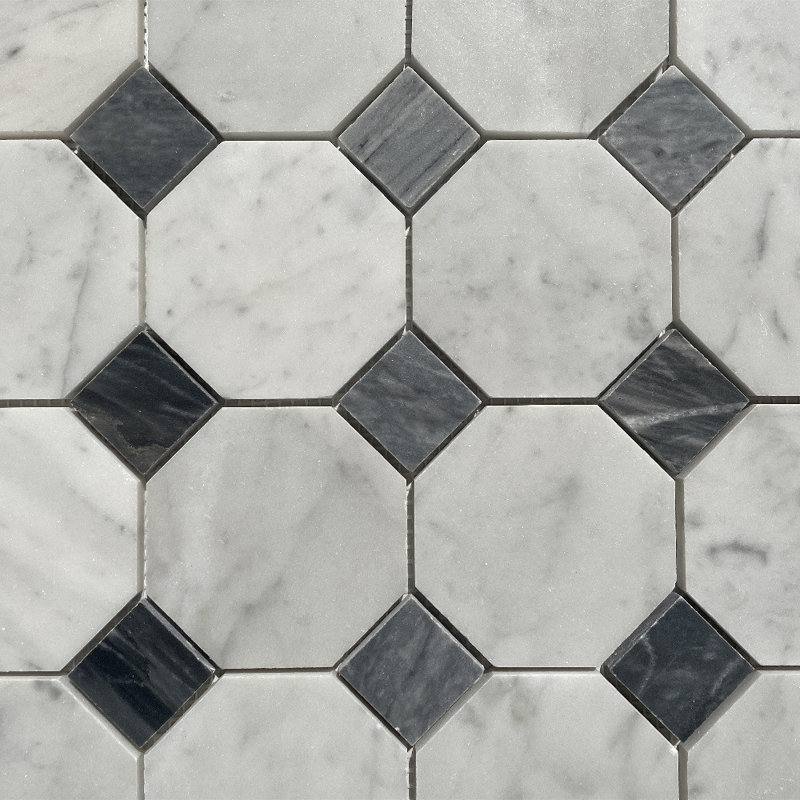 Carreau de mosaïque pour mur et plancher en marbre 12 po x 12 po