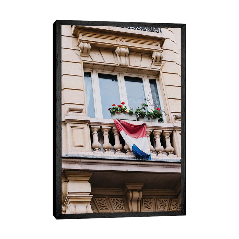 Paris Architecture V by Bethany Young - Print on Canvas, 66.04cm H x 45.72cm W x 3.81cm D, Black Framed
