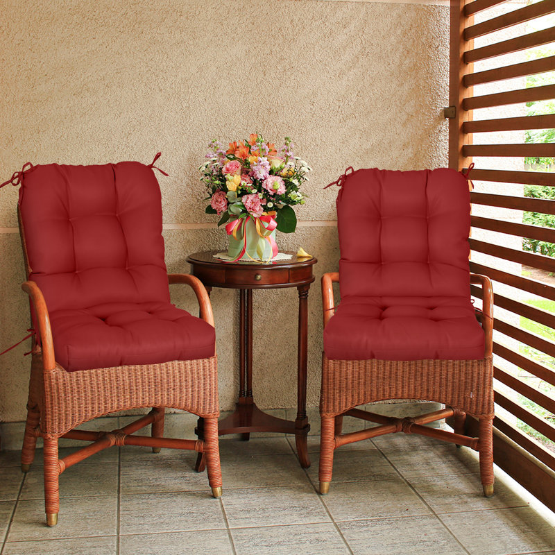 Indoor/Outdoor Seat/Back Cushion, Red