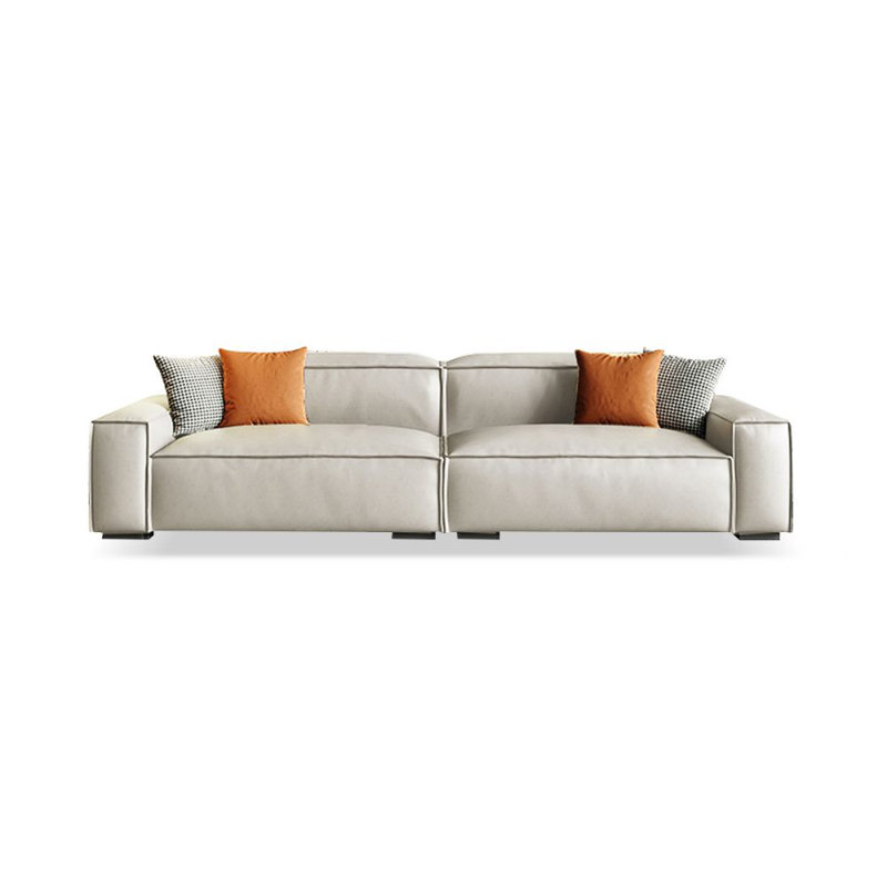 White Polyester Modular Sofa, White