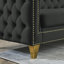 Canapé d'angle en velours, canapé modulaire en L-1357069336