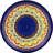 Blooming Red Polish Pottery 8" Plate