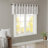 Fretwork Print Grommet Top Window Valance Grey/White 50X18"-112791726
