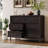 Calden Modern Glam Acacia Wood Storage Cabinet With 6 Drawers And Sleek Metal Hardware-115697222