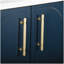 35.6" Bathroom Cabinet, Only Cabinet, Blue-157624547