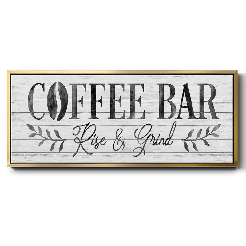 Coffee Bar- Framed Canvas