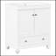 Meuble-lavabo sur pied simple avec plateau 30 po Sreyas