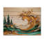 Thunderous Waves In The Atlantic I - Décoration murale en bois de plage sur bois de pin naturel-1129108990
