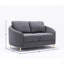 Causeuse en lin gris yuina