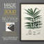 Fougères collectées - reproduction encadrée de qualité supérieure - prête à être accrochée - aucun clou requis - aucun clou requis-212171549-212171551