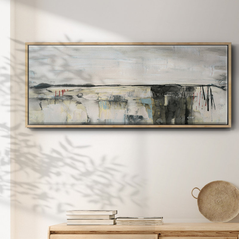 Valley View II- Framed Canvas, 12" H x 30" W