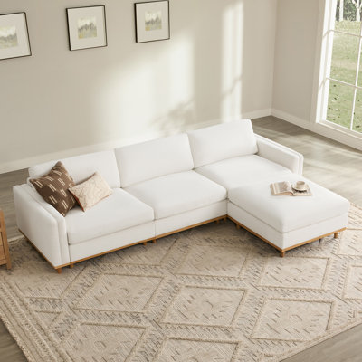 Canapé modulaire surdimensionné de 117 po avec repose-pieds Laima