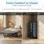 24" Wide Folding Bed With Memory Foam Mattress & 8 Lockable Casters-679715073-679715072