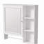 Armoire de rangement murale pour salle de bain, armoires à pharmacie avec grande porte miroir, tablettes réglables et trois niveaux de rangement ouverts, sans meuble-lavabo-400222569