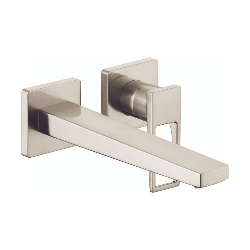 Metropol Low Flow Water Saving Wall Mounted Bathroom Faucet, Brushed Nickel