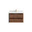 Meuble-lavabo simple 36 po avec plateau en quartz Shafay