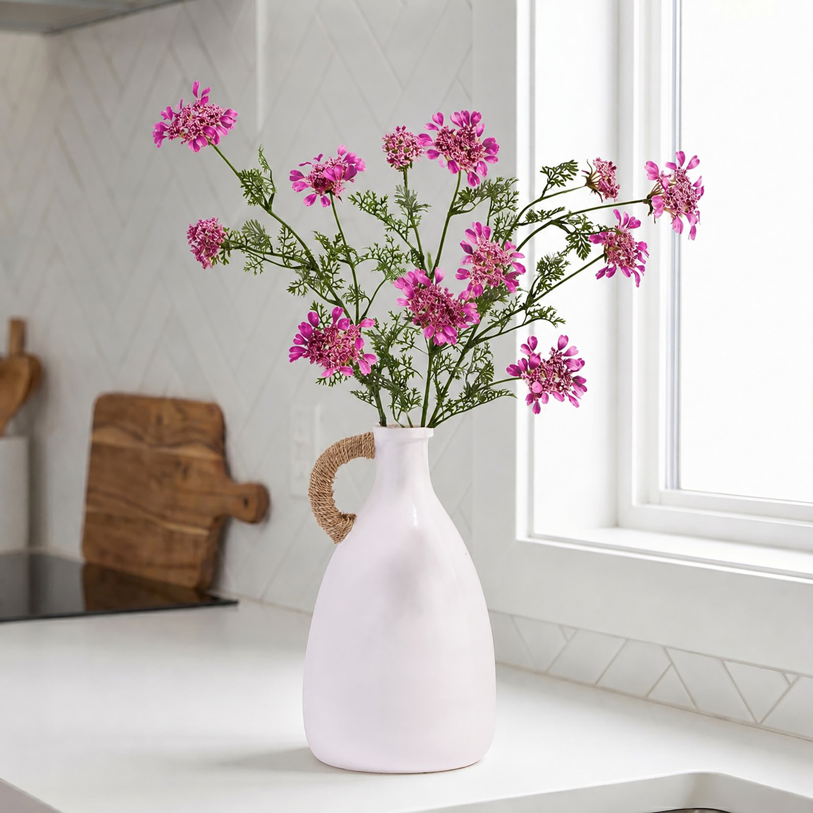 Field Yarrow Stems, Hot Pink
