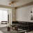Modern Brass 12.99" 1-Light Semi-Flush Mount Light with Opal Glass Globe