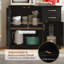 Buffet de rangement 40 po avec 2 tiroirs noir-115886637