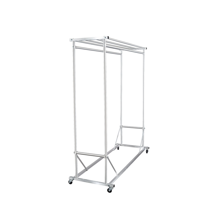 Porte-garde-robe double face Glaro - 60 po - finition aluminium satiné