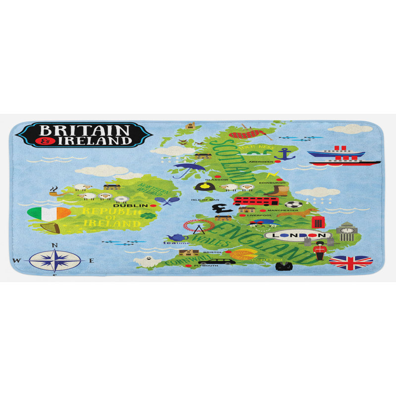 Tapis de cuisine wanderlust