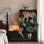 New Chinese-style retro painted wardrobe