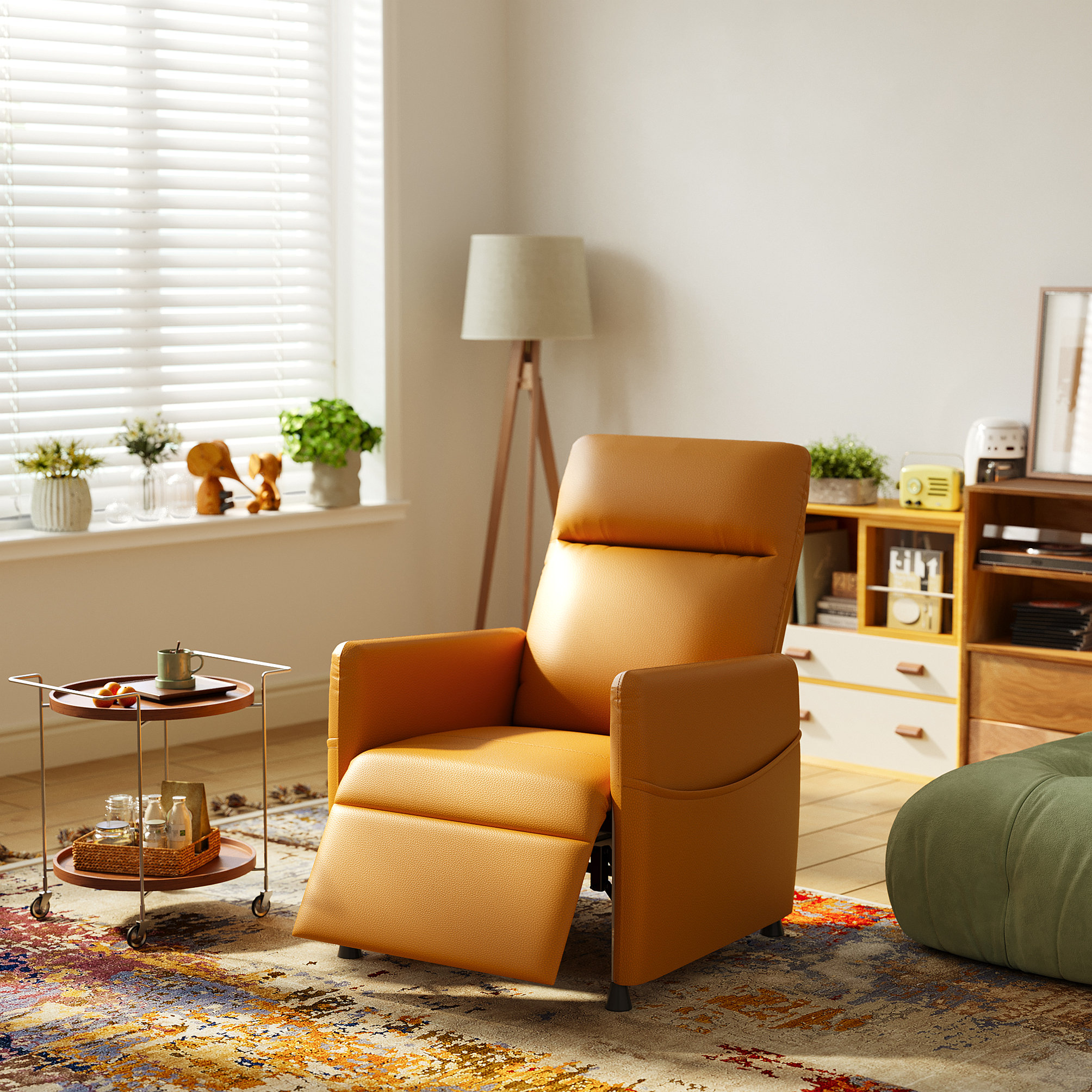 Ebern Designs Leather Electric Recliner Chair - Wayfair Canada